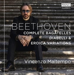 Beethoven : intégrale des bagatelles - variations Diabelli et eroica. Maltempo.