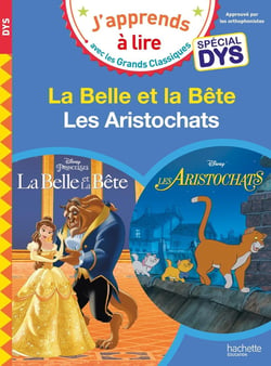 Disney - La Belle et la bête / Les Aristochats - Spécial DYS (dyslexie)