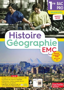 Histoire-Géographie-EMC - 1re Bac Pro - Manuel