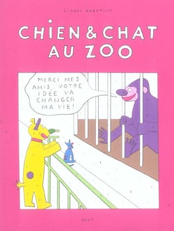 Chien et chat au zoo