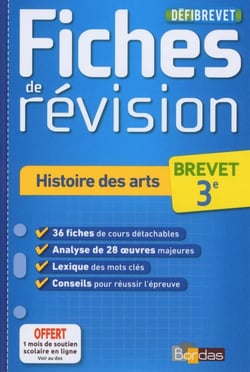 Défibrevet Fiches de révision Histoire des arts 3e