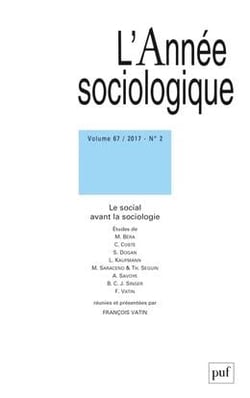 Revue L'Année sociologique n.67/2