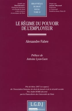 Le régime du pouvoir de l'employeur