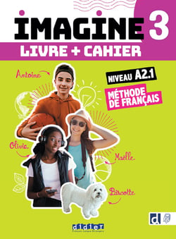 Imagine 3 - Niv. A2.1 - 3 unités - Livre + cahier + didierfle.app