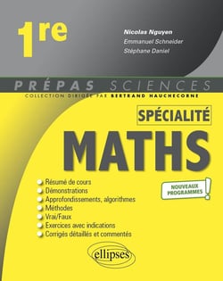 Spécialité mathématiques - 1re - nouveaux programmes