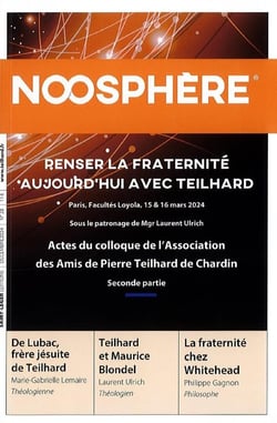 Revue Noosphère n.28 : Penser la fraternité aujourd'hui avec Teilhard : Actes du colloque de l'association des amis de Pierre Teilhard de Chardin (seconde partie)