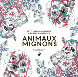 Petit livre à colorier & pensées à méditer - animaux mignons