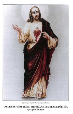 Dépliant Coeur sacré de Jésus, broyé à cause de nos péchés, ayez pitié de nous