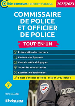 Commissaire et officier de police  tout-en-un : catégorie A - concours 2022-2023 (édition 2022/2023)