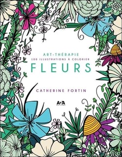 Art-thérapie - fleurs : 100 illustrations à colorier