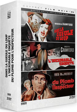 Coffret Films Noirs N°5 : Dans la gueule du loup + L'Inéxorable enquête + Du plomb pour l'inspecteur