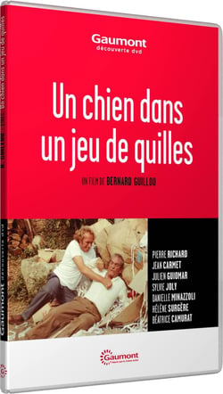 Un Chien dans un jeu de quilles