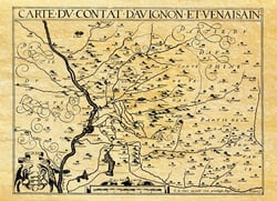 COMTE D'AVIGNON EN 1615 A PLAT