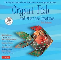 Origami fish and other sea creatures