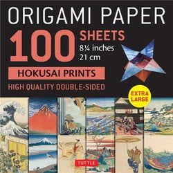 Origami paper : 100 sheets hokusai prints 8" 21 cm