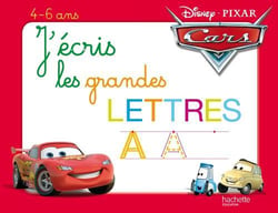 J'écris les grands lettres avec cars - ardoise