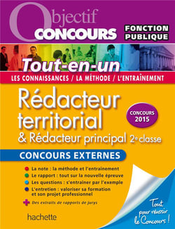 Objectif concours - rédacteur territorial - concours externes - tou-en-un