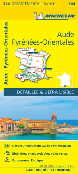 Cartes départementales n.344 : Aude, Pyrénées-Orientales