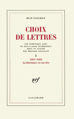 Choix de lettres : 1917-1936
