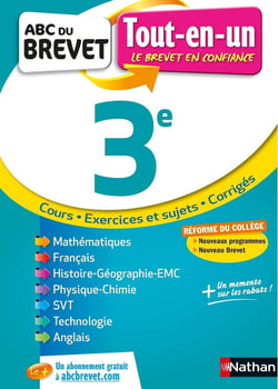 ABC du Brevet tout-en-un : toutes les matières - 3e (édition 2018)