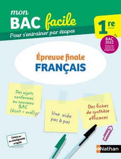 Mon bac facile : français : 1re (édition 2021)