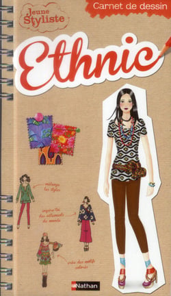 Jeune styliste - carnet de dessin - ethnic
