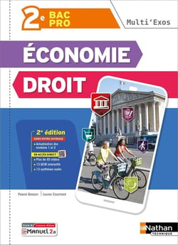 Multi'exos - Economie-Droit 2de Pro Bac Pro Tertiaires - 2024 - Pochette - élève - + iManuel