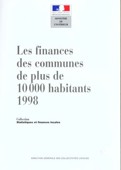 Les finances des communes de plus de 10000 habitants en 1998