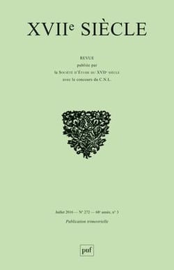 Revue XVIIe siècle n.272 : mythologie du Grand Siècle