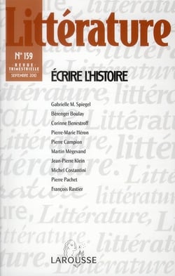 Littérature n° 159 (3/2010)