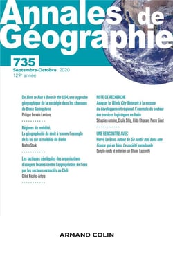 Annales de géographie - N° 735 5/2020