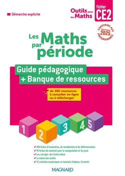 Outils pour les maths : CE2 par période : Guide du fichier + Banque de ressources (édition 2025)