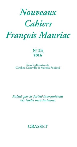 Nouveaux cahiers François Mauriac n.24