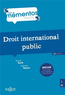 Droit international public (25e édition)