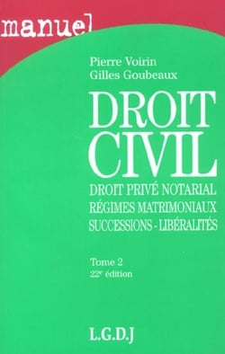 Manuel de droit civil 2