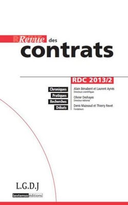 Revue des contrats n.2 - 2013