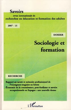 Savoirs n.15 : sociologie et formation