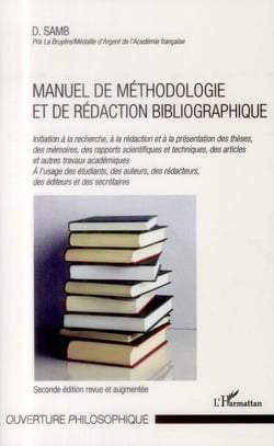 Manuel de méthodologie et de rédaction bibliographique