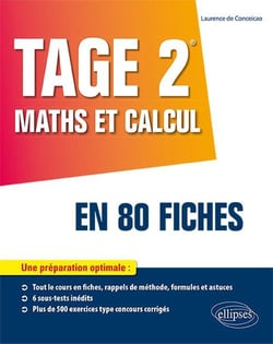 TAGE 2 - maths et calcul en 80 fiches