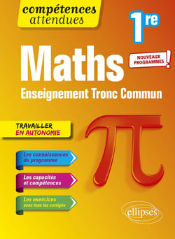 Mathématiques : première tronc commun - programme 2023