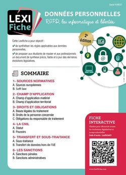 Données personnelles : RGPD, loi intormatique et libertés
