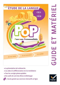 POP : Français - étude de la langue - CE1, CE2 - guide pédagogique + accès numérique