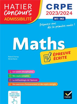 Maths - CRPE - épreuve écrite d'admissibilité (édition 2023/2024)