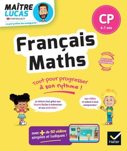 C'est simple avec Maître Lucas : Français et Maths - CP - Cahier de soutien avec des vidéos : Leçons et exercices corrigés