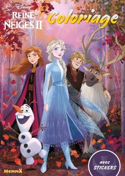 La reine des neiges 2 - coloriage avec stickers