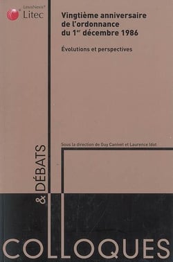 Vingtième anniversaire de l ordonnance du 1er déce mbre1986
