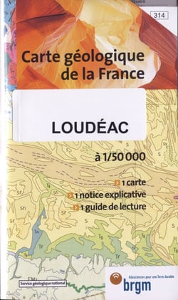Carte géologique de le France - Loudéac