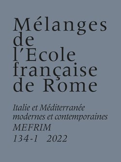 MEFRIM n.134-1 : Scambi mediterranei: diplomatici e libri in età moderna