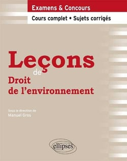 Leçons de droit de l'environnement - cours complet et sujets corrigés