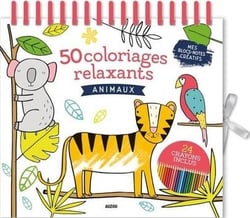 Mes 50 coloriages relaxants - animaux